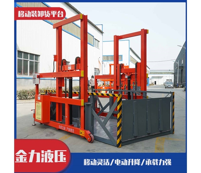 Mobile loading and unloading platform